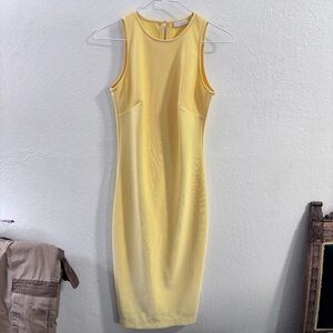 Eva Mendes for New York & Company Yellow Midi Dress